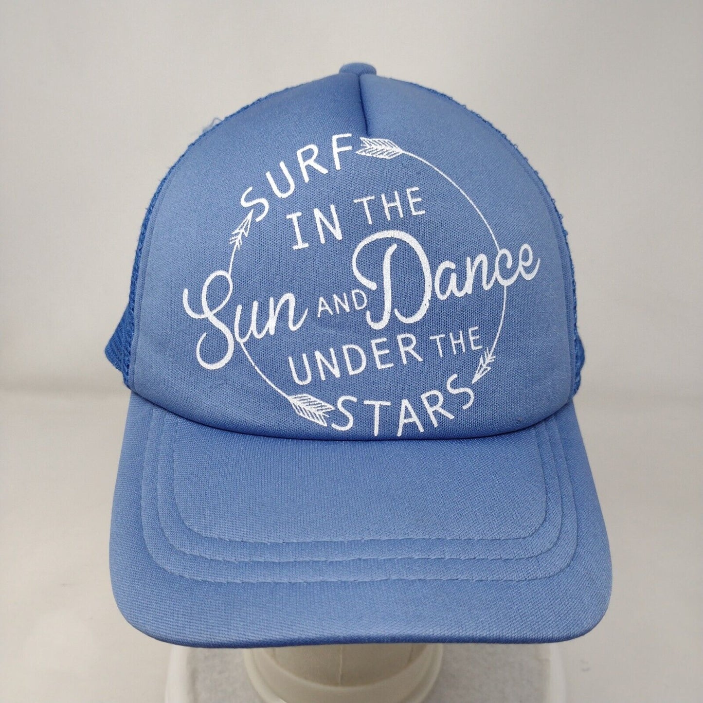 Surf In The Sun And Dance Under The Stars Snapback Trucker Hat Blue One Size