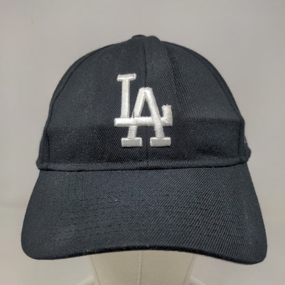 '47 Brand Men's Strapback Hat Black OSFA Embroidered Los Angeles Dodgers Logo