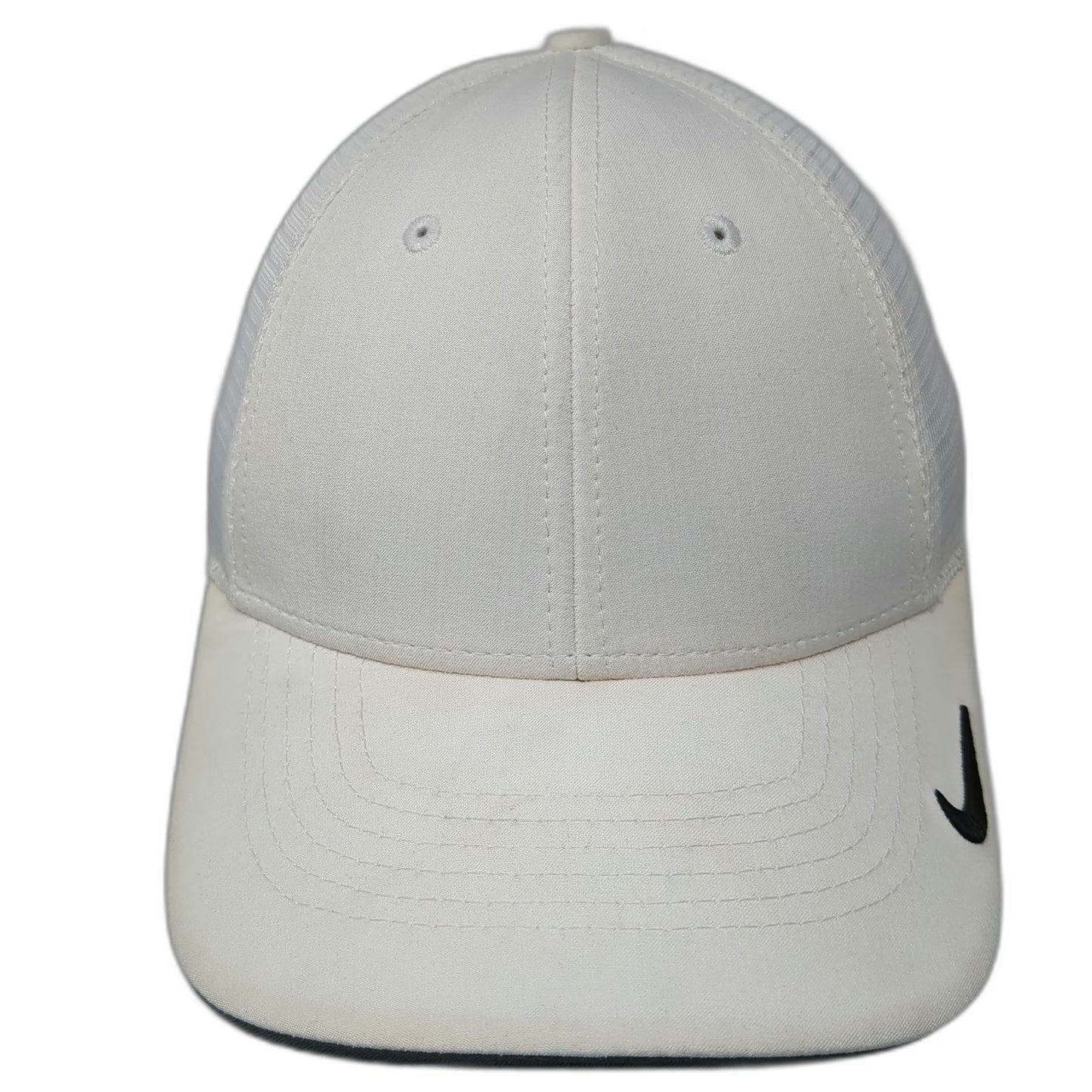 Nike Baseball Cap White M Pfizer Corporate Mesh Dri-FIT Legacy 91 Swoosh Hat