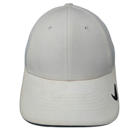 Nike Baseball Cap White M Pfizer Corporate Mesh Dri-FIT Legacy 91 Swoosh Hat