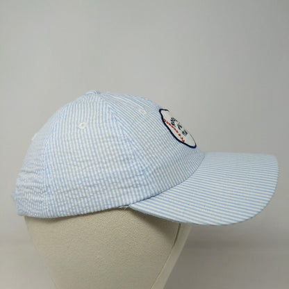 Unbranded Boys Strapback Hat Blue White Striped Size OS Rookie of the Year