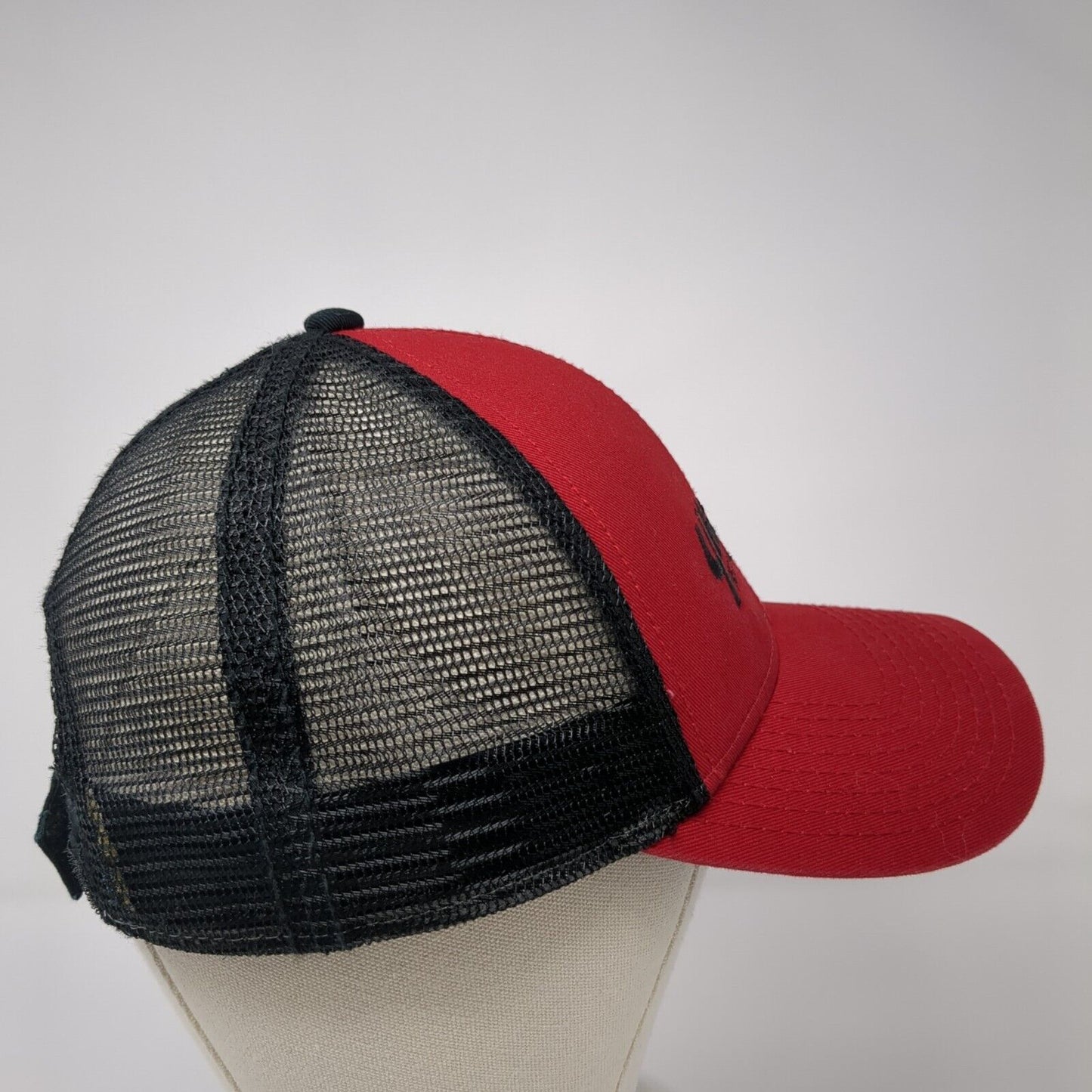 YMC Inc Mechanical Contractor Strapback Trucker Hat Red One Size 6 Panel