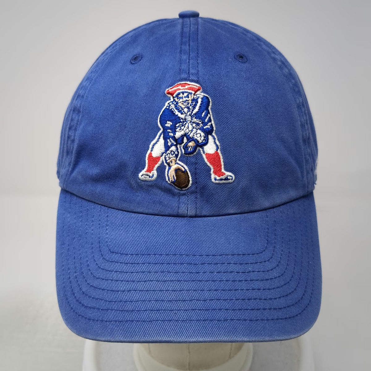 New England Patriots NFL '47 Cap Blue One Size Throwback Logo Slideback Cotton