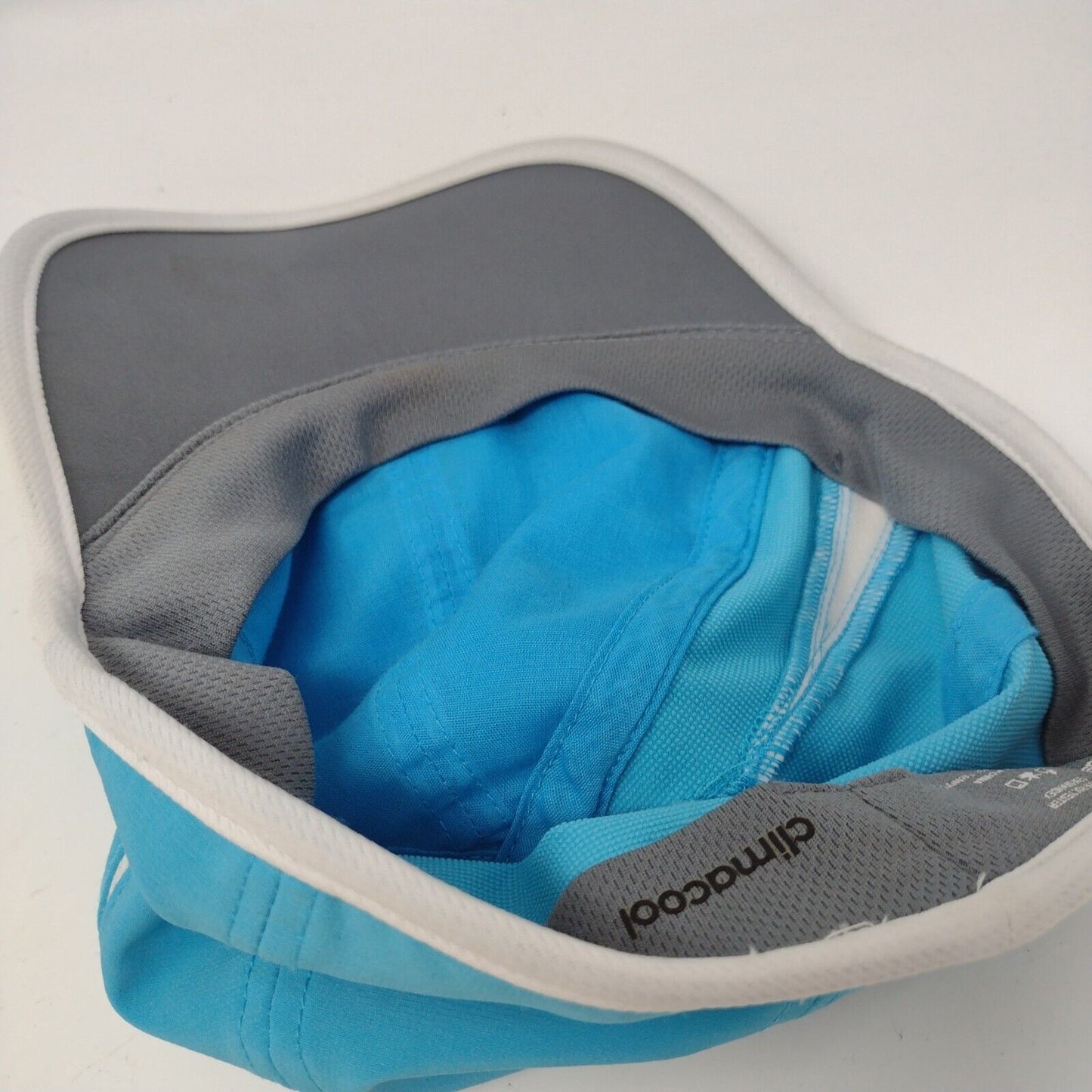 Adidas Adizero Fitted Hat Blue S/M Embroidered Breathable Mesh 6 Panel