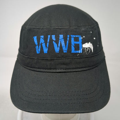Army Cap Black Blue White Silver One Size WWE 2015 Australia Tour Graphic hat
