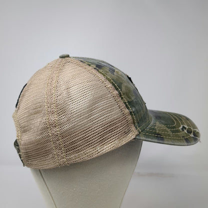 Browning Baseball Cap Green Camo One Size Mesh Back Buckmark Logo Strapback Hat