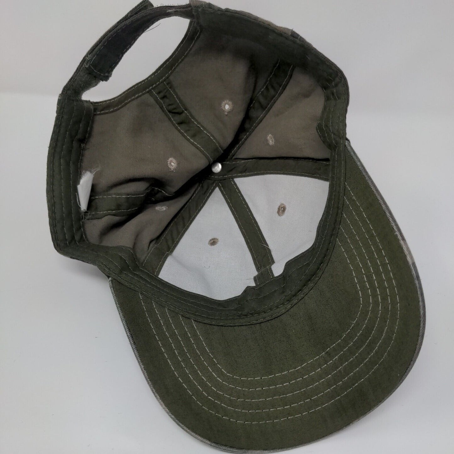 Unbranded Strapback Hat Fatigue Camouflage OSFM Adjustable Vented Holes Blank
