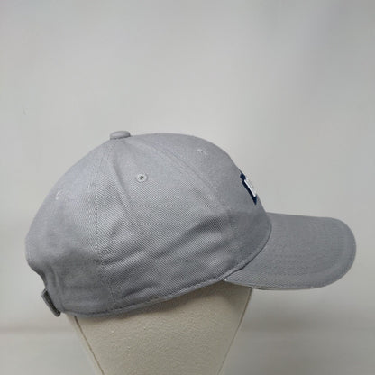 Lowe's Strapback Hat Gray OSFM Solid Embroidered Adjustable 6 Panel