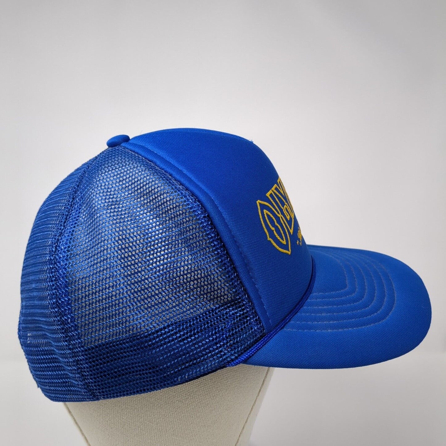 Olympia It's The Water Snapback Trucker Hat Blue Large Adjustable Rope Sportcap