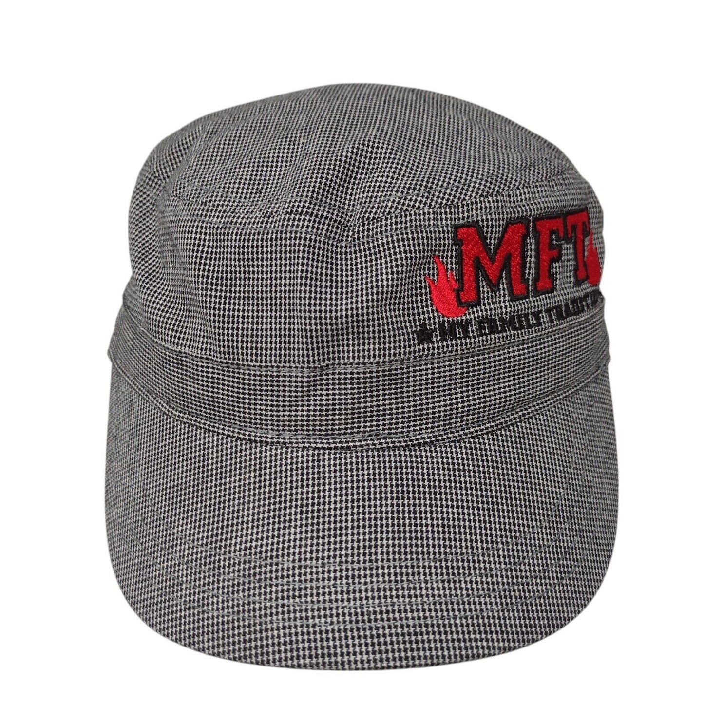 MFT My Family Tradition Cadet Army Cap Multicolor OSFA Adjustable Houndstooth