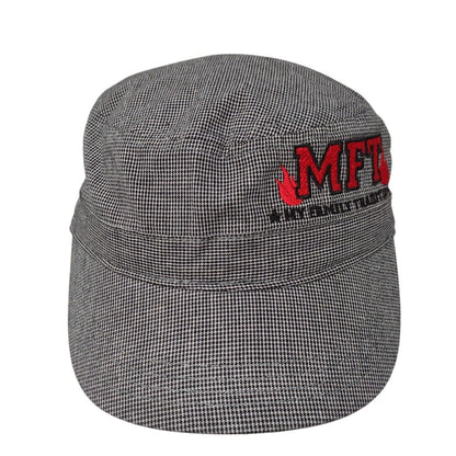 MFT My Family Tradition Cadet Army Cap Multicolor OSFA Adjustable Houndstooth