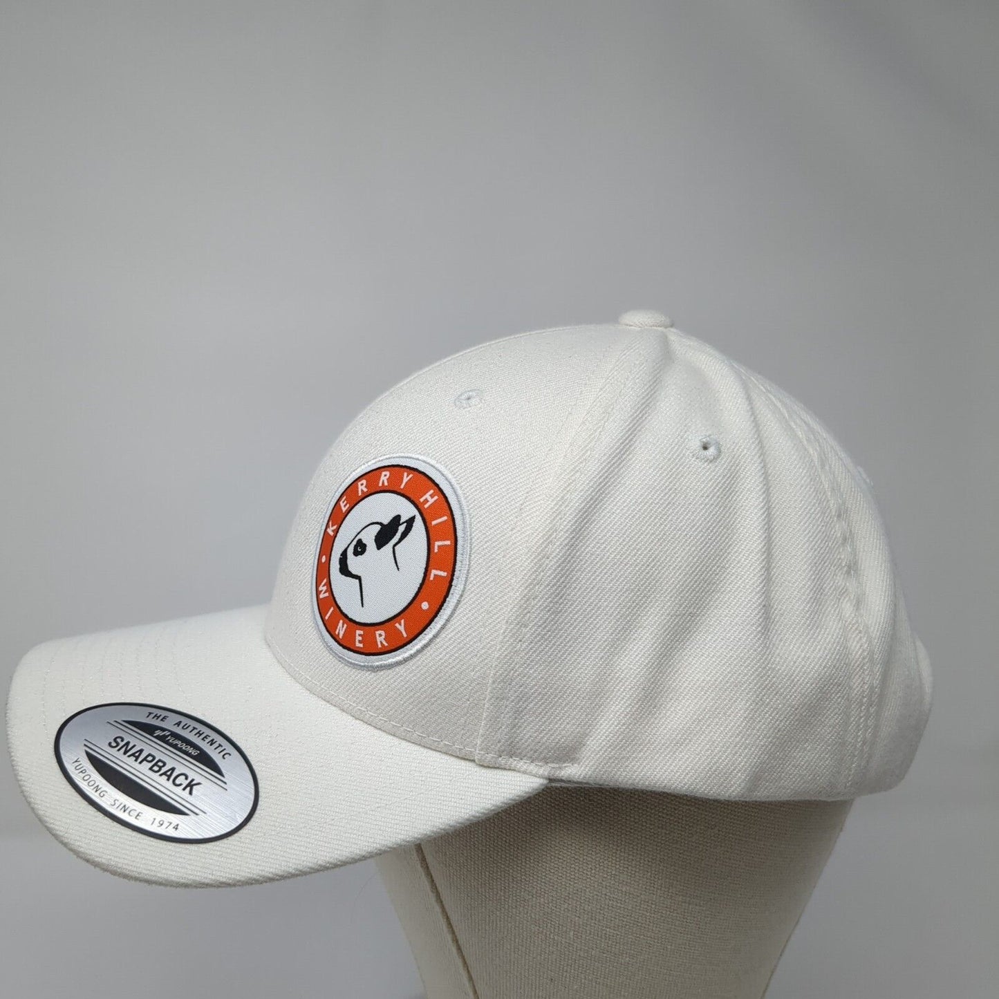 Kerry Hill Winery Snapback Hat White One Size Adjustable Yupoong