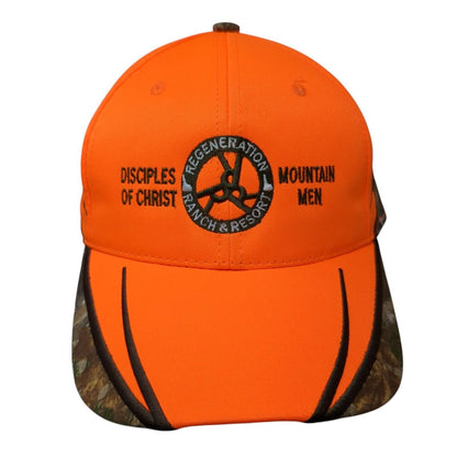 Regeneration Ranch Disciples of Christ Strapback Hat Orange One Size