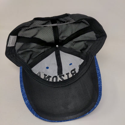 Arizona Snapback Trucker Hat Blue OSFA Adjustable Embroidered Mesh Back