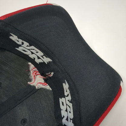 No Fear Baseball Cap Black XL Red White Purple Flame A-Flex Stretch Fit Hat