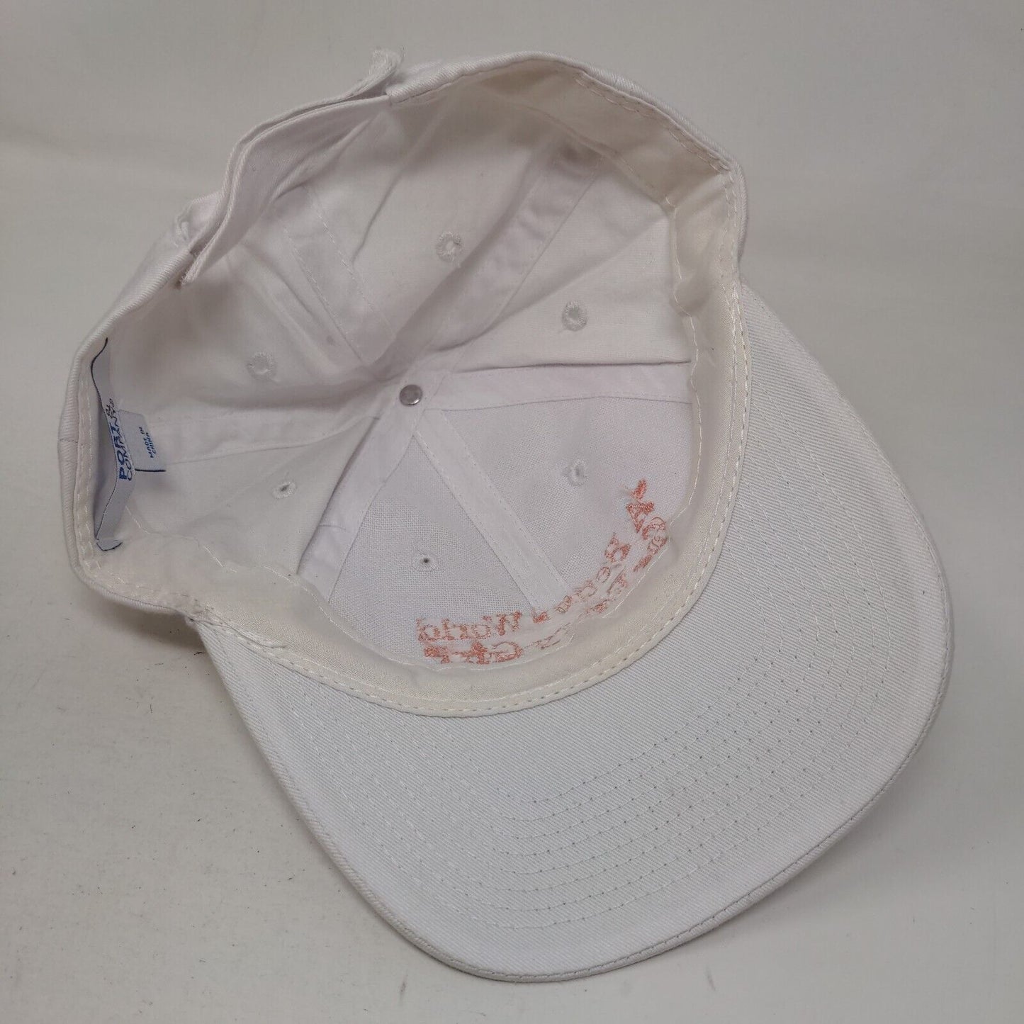 A Better World For Every Girl Strapback Hat White OS Adjustable Embroidered