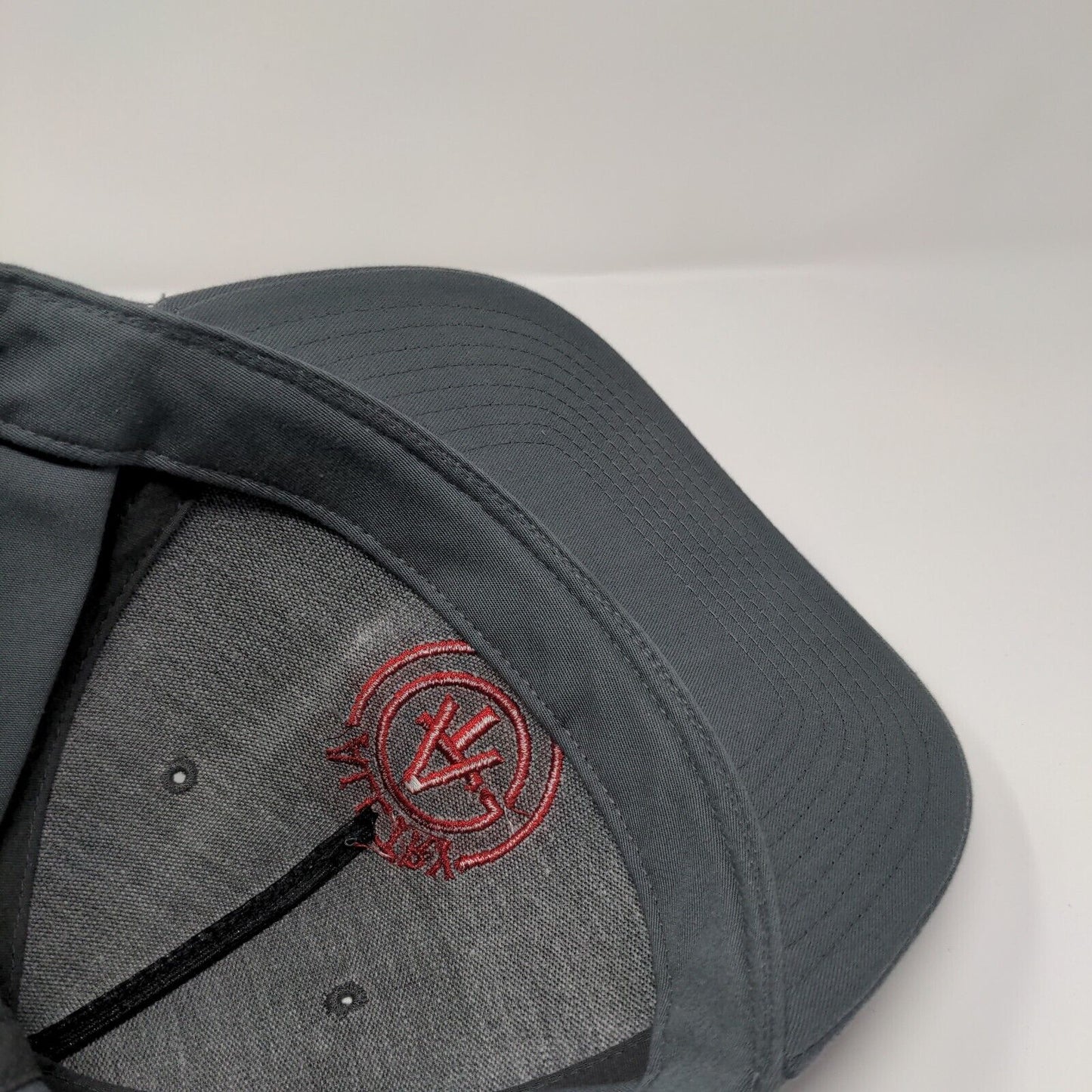 All Try Snapback Hat Gray One Size Adjustable Embroidered 6 Panel Richardson