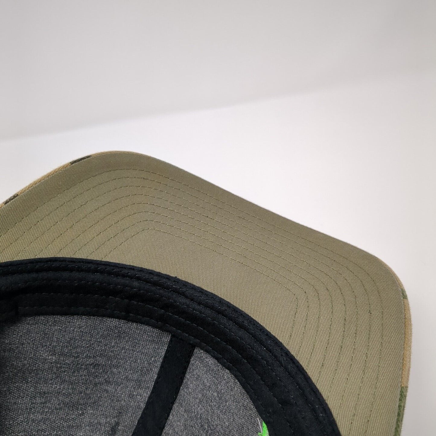 Richardson Snapback Trucker Hat Camo One Size Mesh Back USA Flag Patch