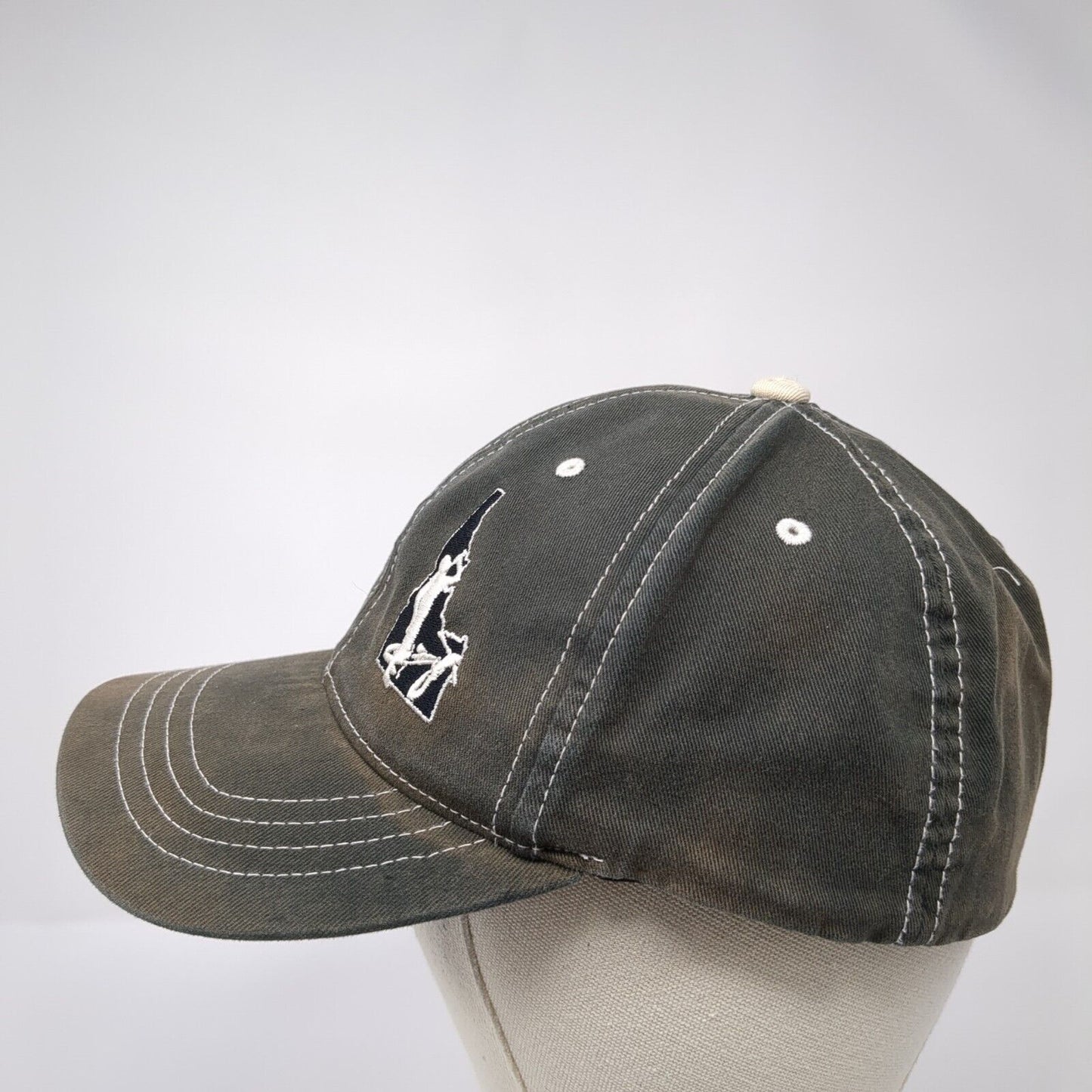 Idaho Fitted Hat Gray L/XL Flexfit Embroidered Vented Holes 6 Panel Yupoong