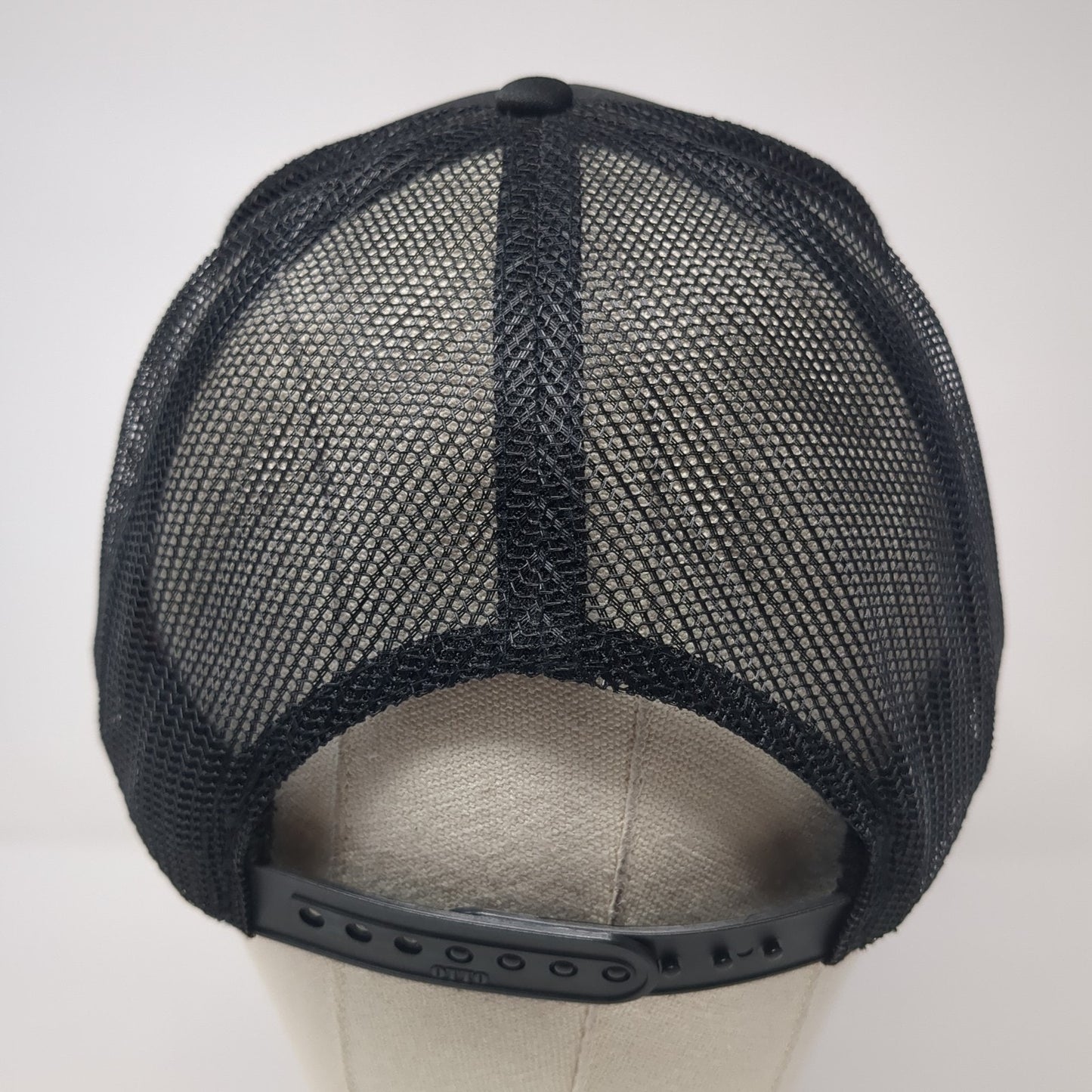 JB Snapback Trucker Hat Black One Size Adjustable Mesh Back 6 Panel Otto