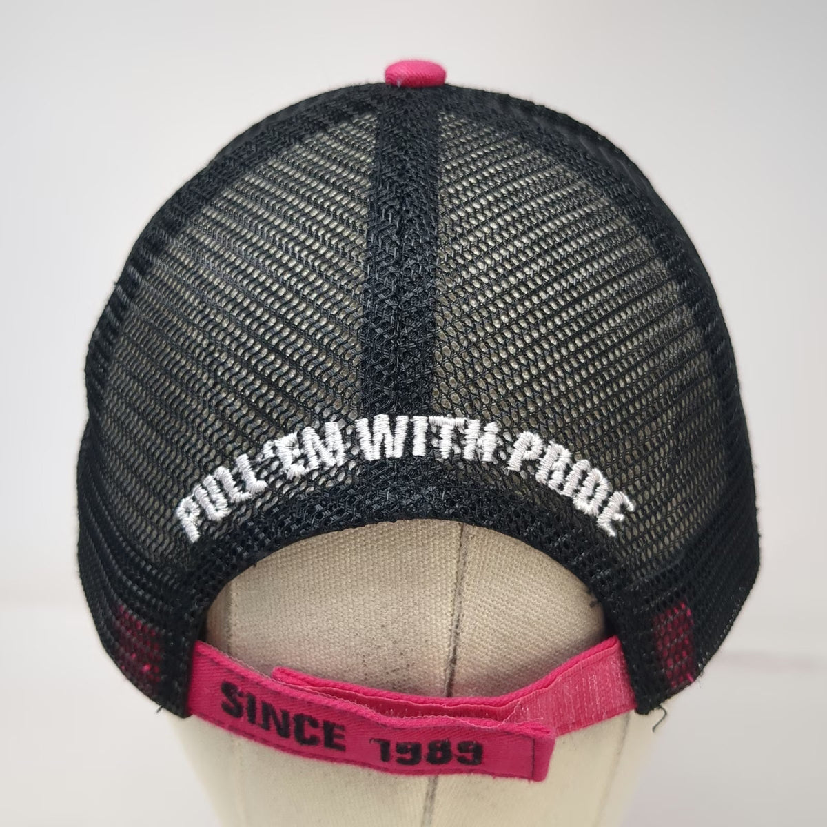 360 Apparel Adams Mfg Pink One Size Baseball Cap Hat Trailer Sales American Flag