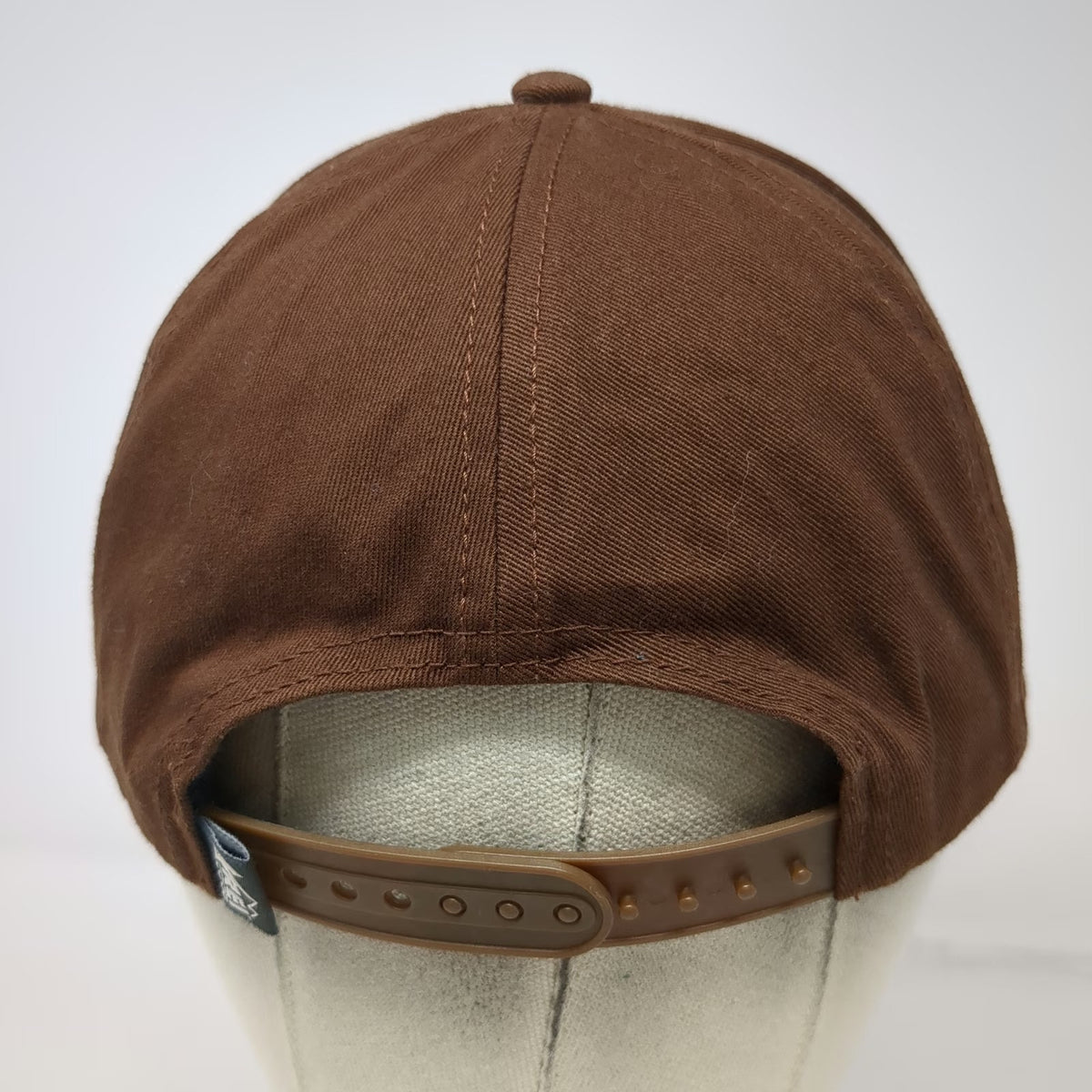 REI Snapback Hat Brown One Size Embroidered Pennant Logo Patch Cotton 6 Panel