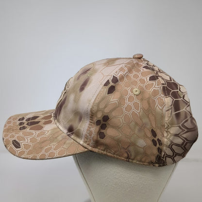 Kryptek Baseball Cap Brown One Size Camo Spartan Logo Strapback Hunting hat