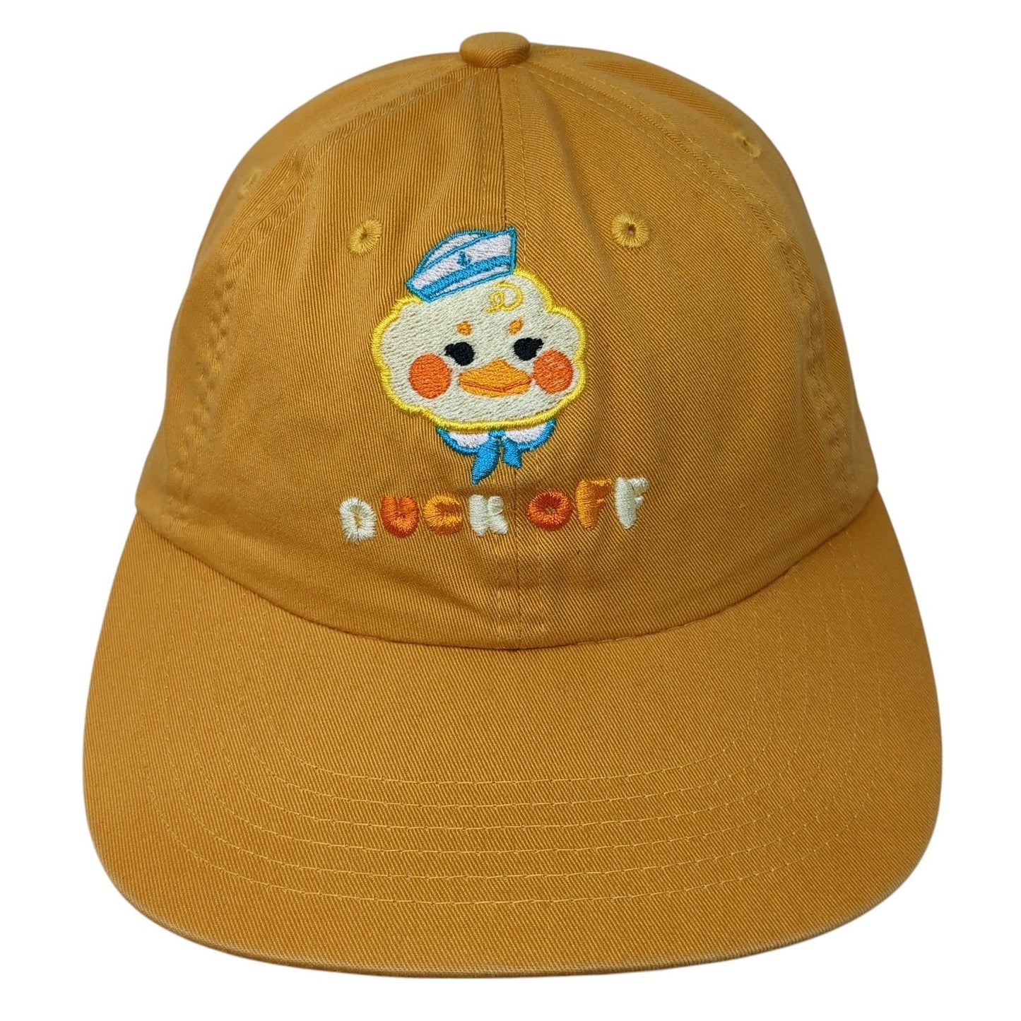 Duck Off Slideback Baseball Cap Orange OS Adjustable Embroidered Port Authority