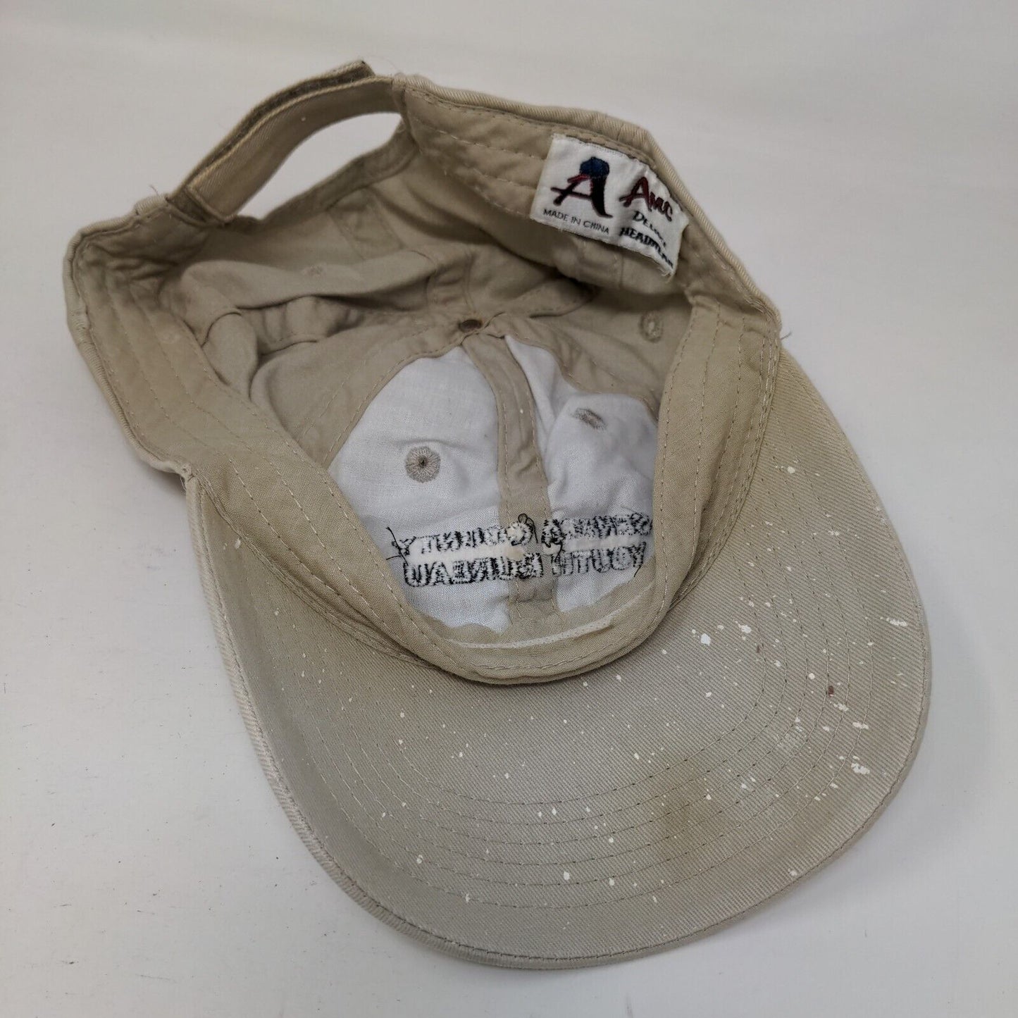 Seneca County Youth Bureau Strapback Hat Tan One Size Adjustable 6 Panel
