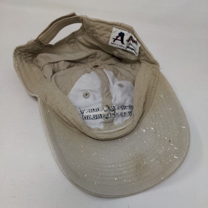 Seneca County Youth Bureau Strapback Hat Tan One Size Adjustable 6 Panel
