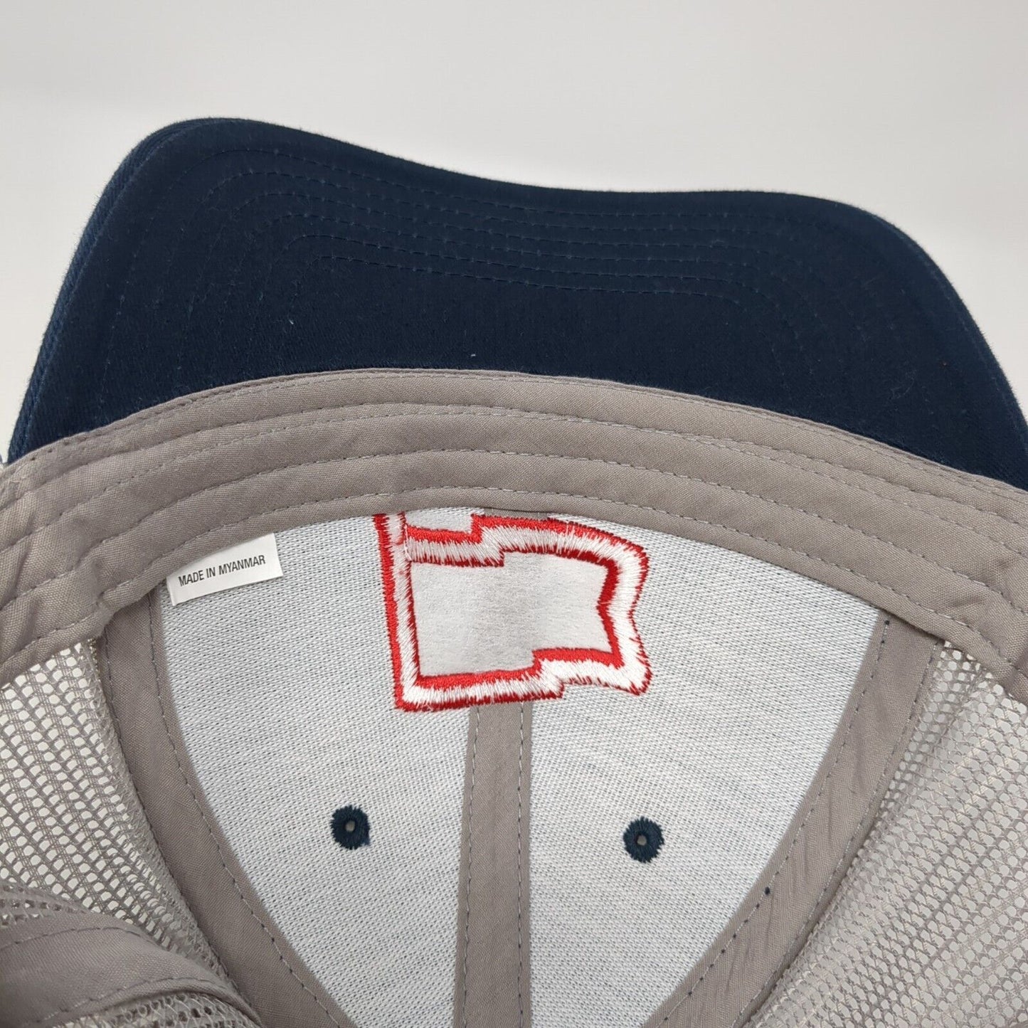 Cap America Snapback Trucker Hat Blue One Size Adjustable Embroidered Mesh Back