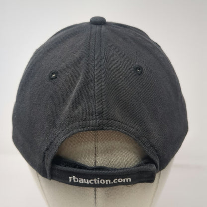 Ritchie Bros Auctioneers Black Baseball Cap One Size Strapback Hat Embroidered
