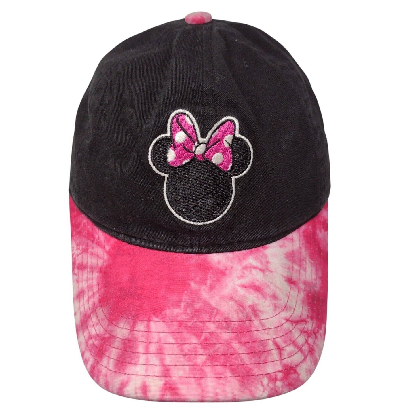 Minnie Mouse Slideback Hat Multicolor OSFA Adjustable Tie Dye Disney