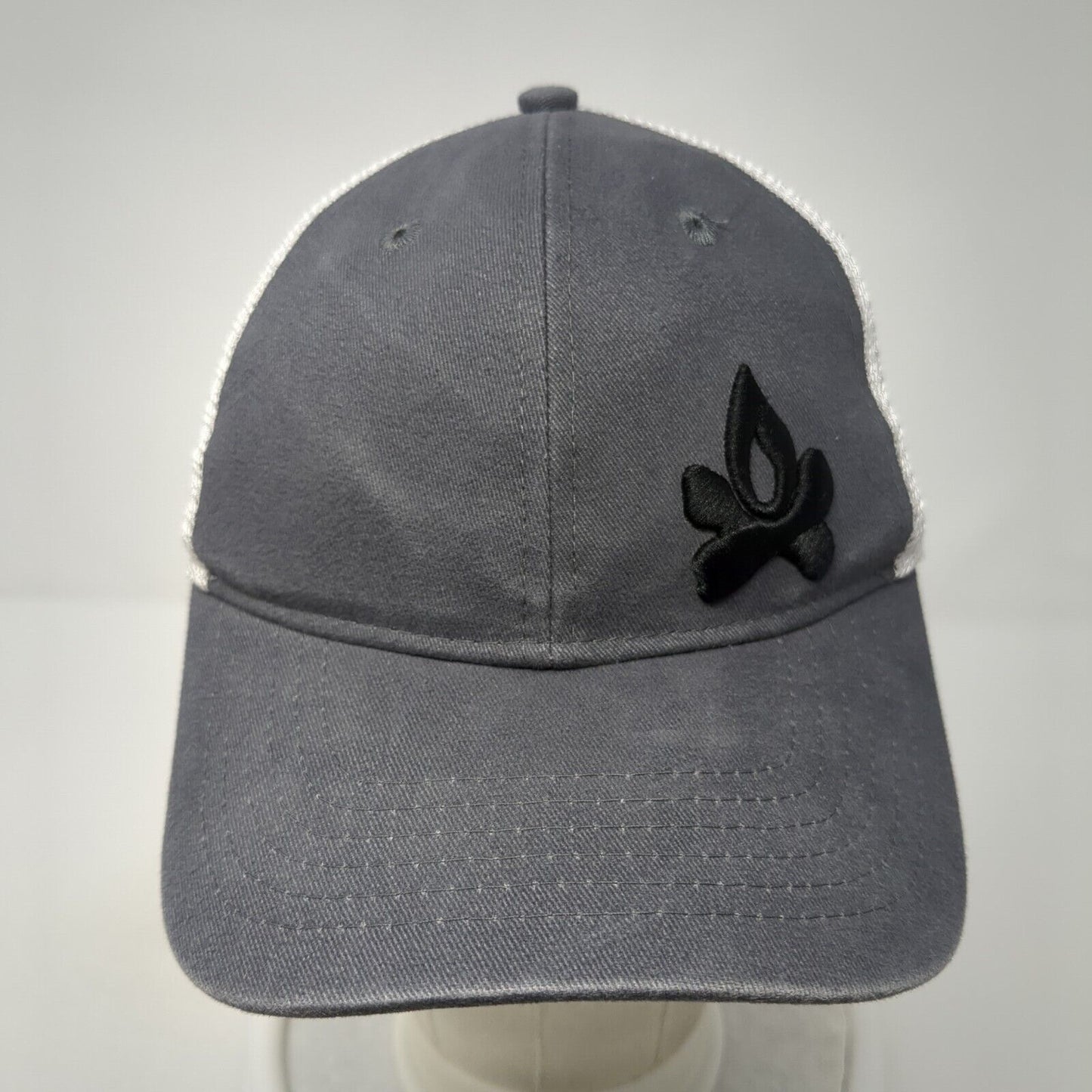 Camp Chef Snapback Mesh Back Trucker Hat Gray One Size Embroidered