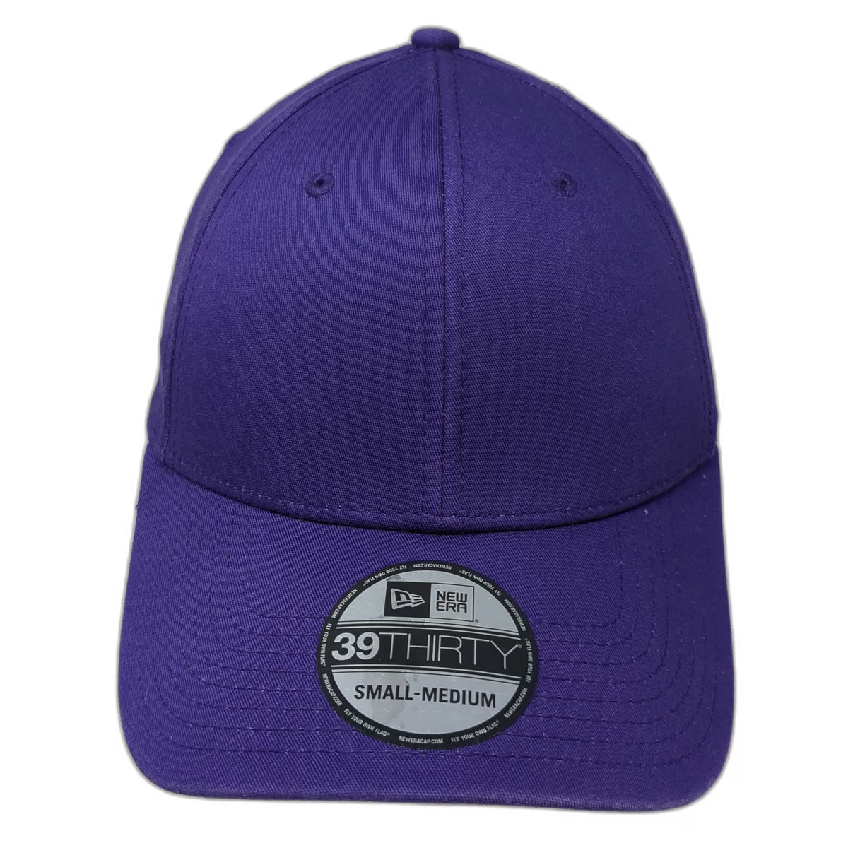 New Era Baseball Cap Purple M Stretch Fit 39THIRTY Blank Structured 6 Panel Hat