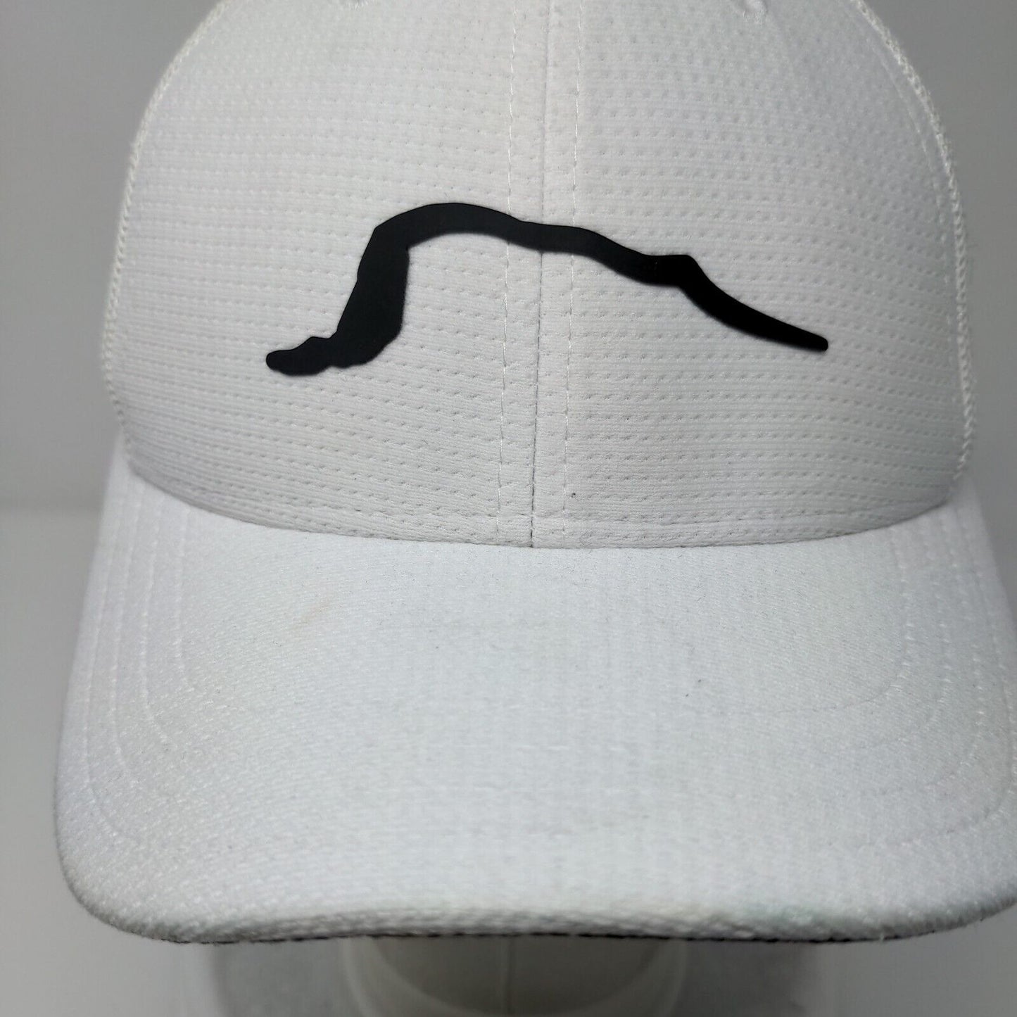 Jug Mountain Ranch Fitted Mesh Back Trucker Hat White S/M Pukka