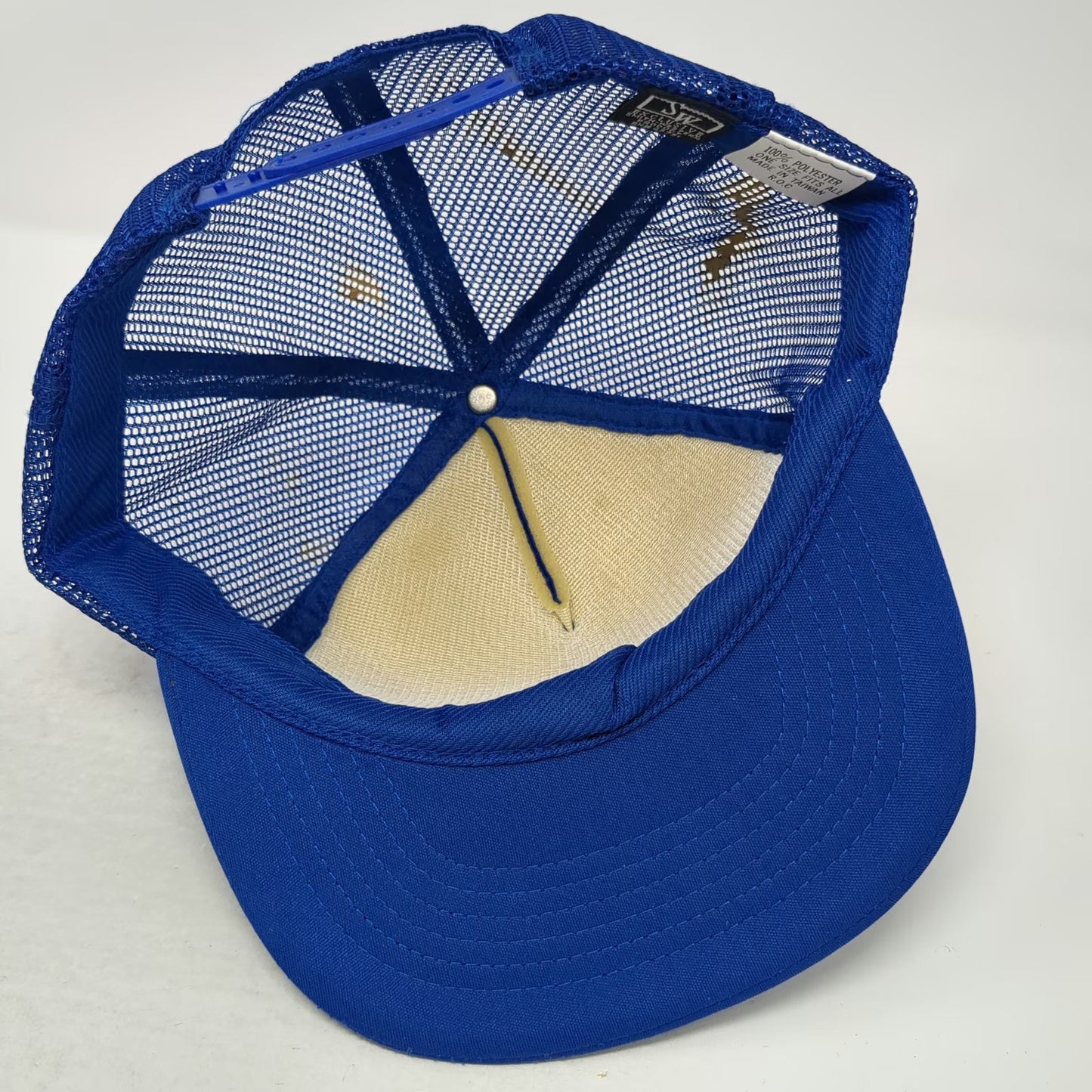 SWR Blue Vintage Trucker Hat Damn Seagulls Novelty Bird Poop Mesh Snapback