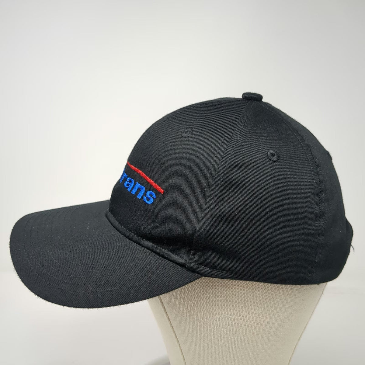 Port Authority Snapback Black One Size Contrans Embroidered Logo Baseball Hat