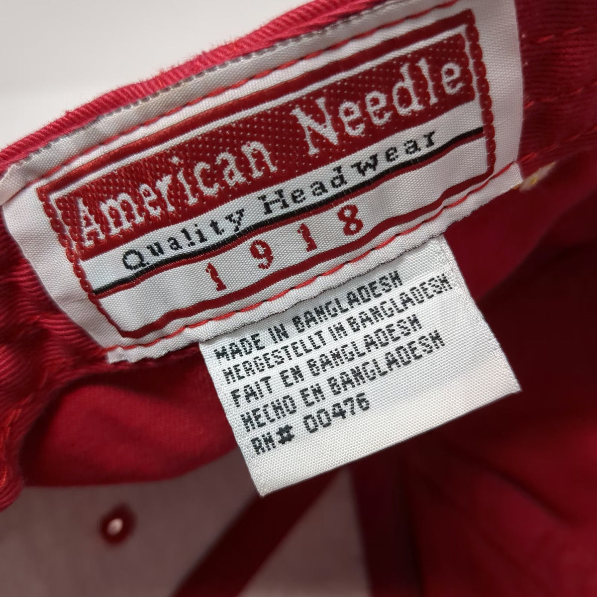 American Needle Baseball Cap Red One Size The Met Ike 2008 Canon MGA Golf Hat