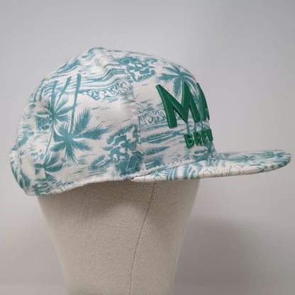 Double Portion Supply Maui Brewing Co Snapback White Green One Size Tropical Hat