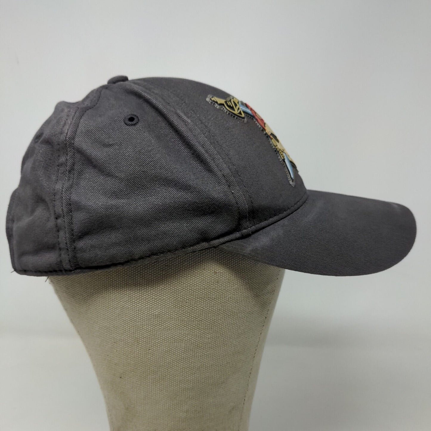 Disney Pirates of the Caribbean Dead Man's Chest Boy's Strapback Hat Gray Youth