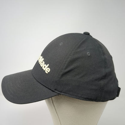 TaylorMade Baseball Cap Gray White One Size Strapback Curved Brim Golf Hat