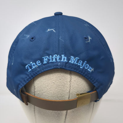 Imperial 5 Panel Blue OSFM Hat Solitude Flies Open Fifth Major Golf Rope Strap