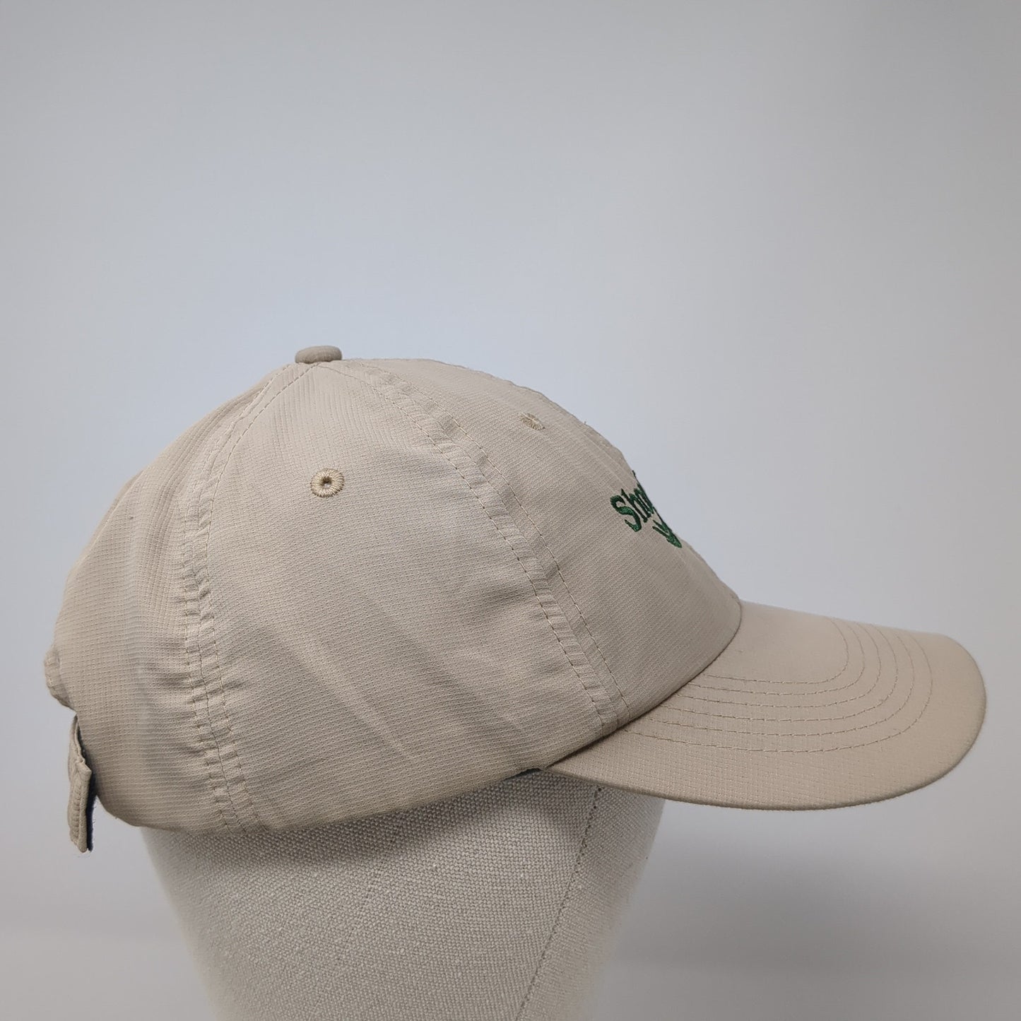 Shoal Creek Strapback Baseball Cap Beige OS Adjustable Embroidered Imperial