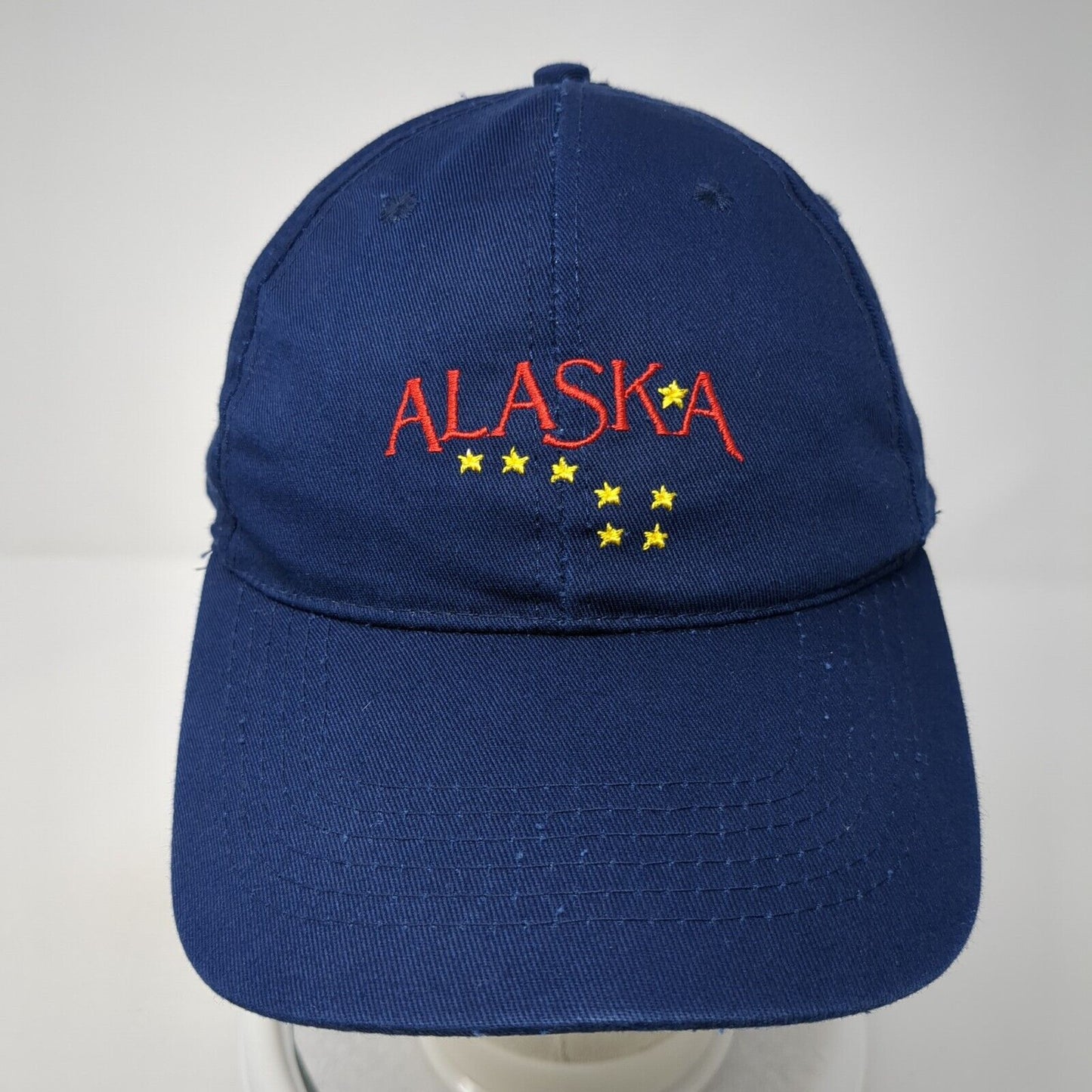 ALASKA Snapback Hat Blue One Size Adjustable Embroidered Patriotic Shirt & Co.