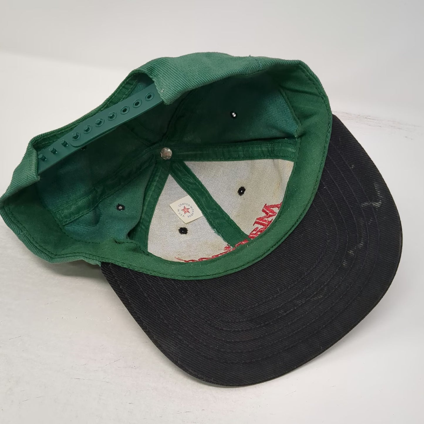 Marines Green Snapback Hat Vintage USA Made The Chance Is Forever Embroidery
