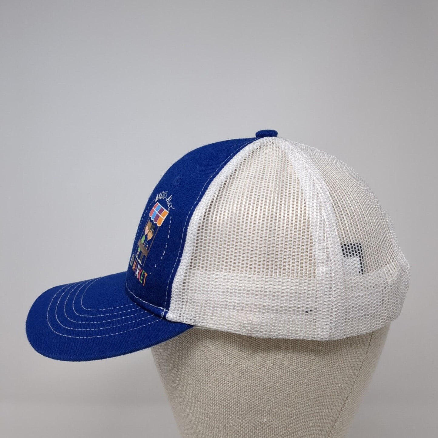 Magic Valley Kid Market Youth Snapback Trucker Hat Blue OS Mesh Port Authority
