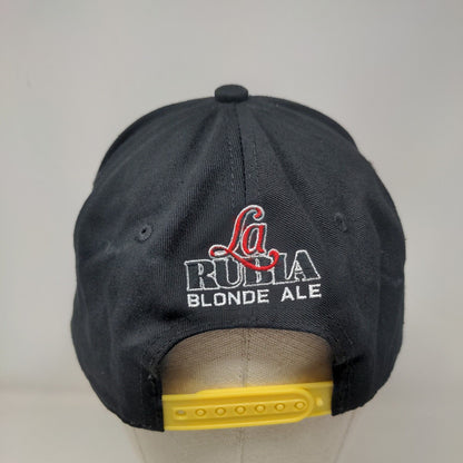 La Rubia Blonde Ale Snapback Hat Black One Size Adjustable Embroidered Cotton