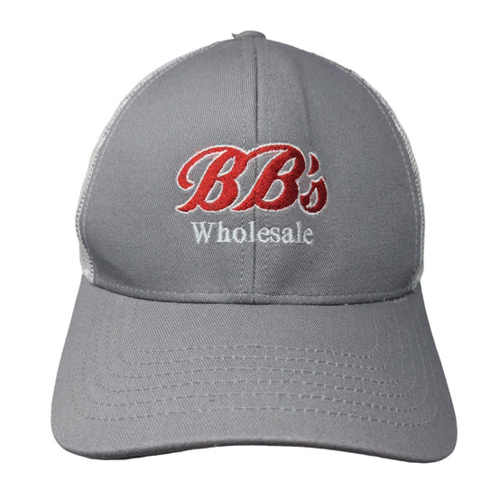 BB's Wholesale Snapback Mesh Back Trucker Hat Gray Adult Outdoor Cap