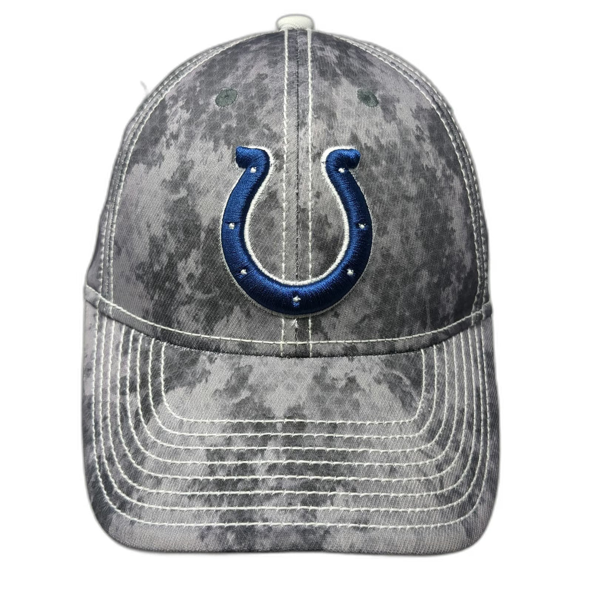 Reebok Indianapolis Colts NFL Gray M Stretch Fit Mottled Contrast Stitching Cap